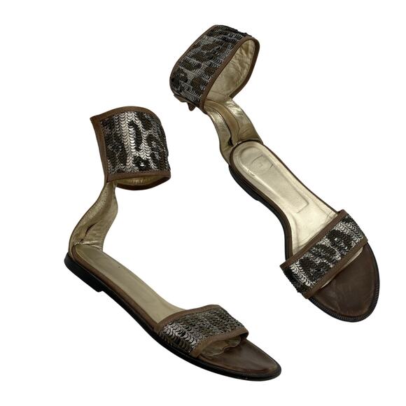 Just Cavalli 37 ankle flat sandals - Picture 1 of 6